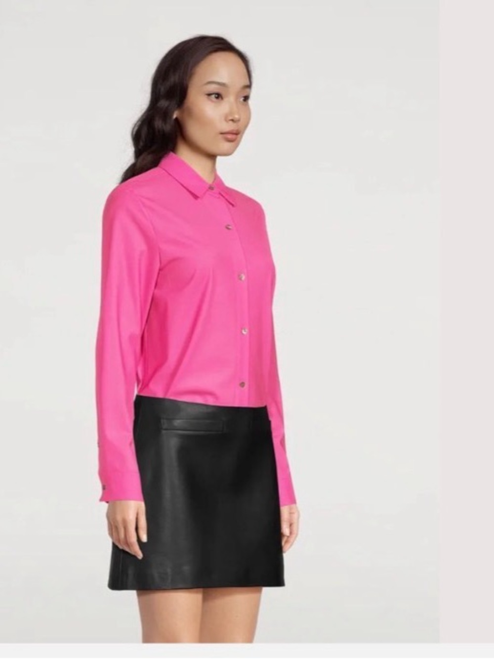NWT Theory Fuchsia Button-Down Shirt